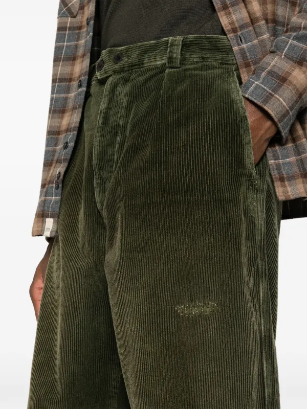 Polo Ralph Lauren logo-patch Corduroy straight-leg Trousers - Farfetch