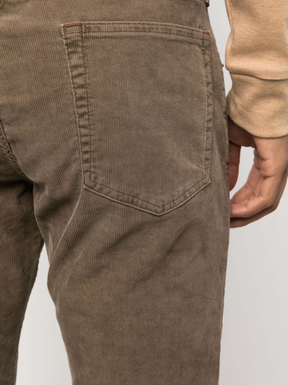Shop Polo Ralph Lauren Sullivan Corduroy Tapered-leg Trousers In Brown