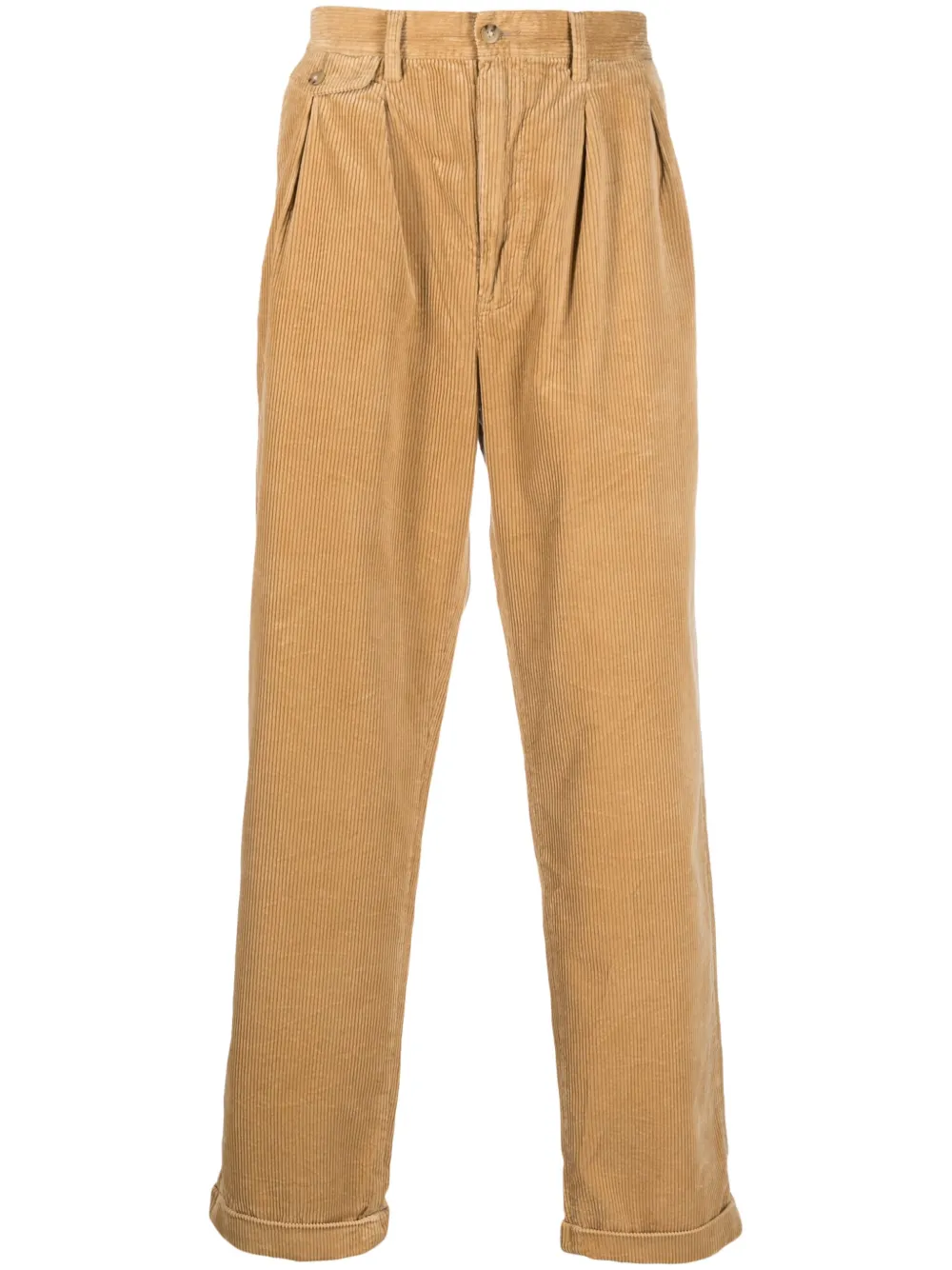 Polo Ralph Lauren Pleated Corduroy straight-leg Trousers - Farfetch