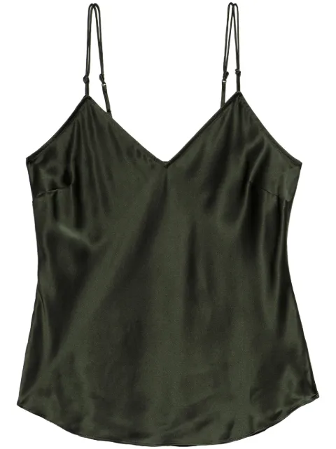 FRAME V-neck silk top