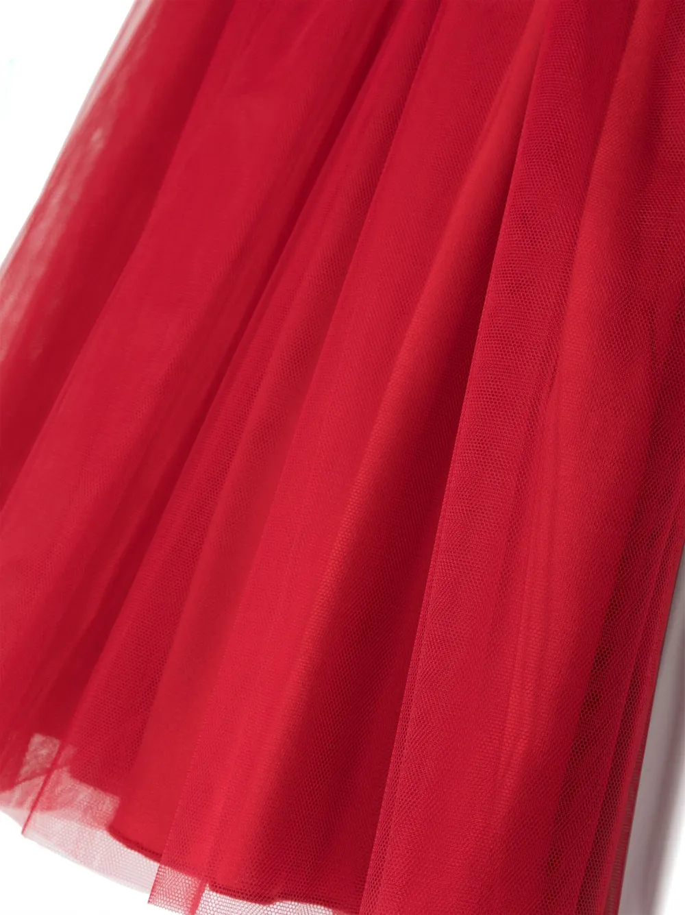 Il Gufo Glitter-waist Tutu Skirt In Red