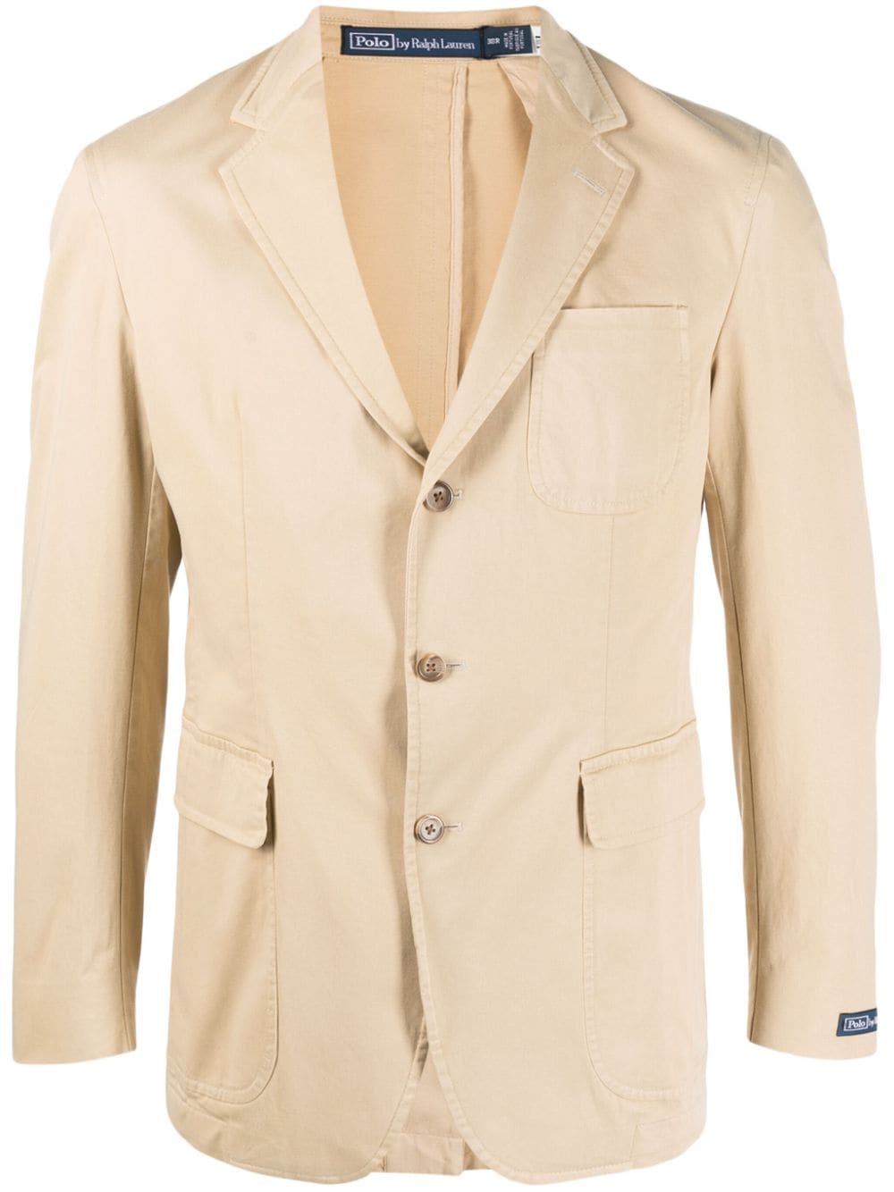 Polo Ralph Lauren Notched-lapel Single-breasted Blazer In Neutrals