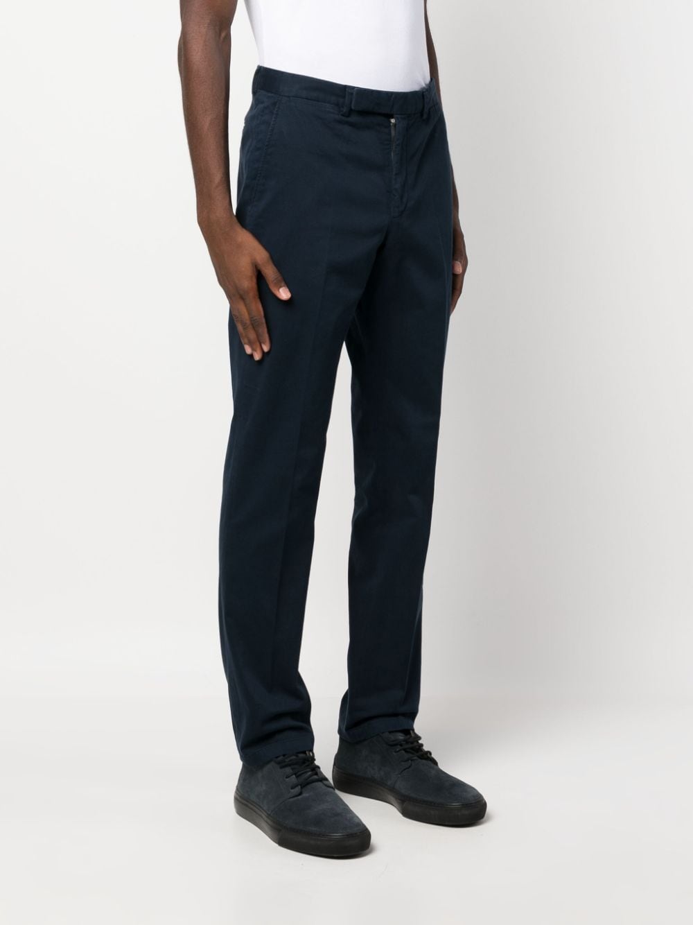 Shop Polo Ralph Lauren Chester Slim-cut Chino Trousers In Blau