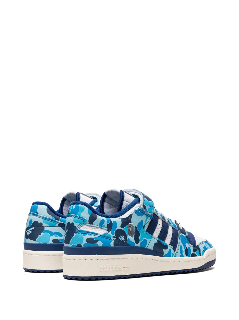 Shop Adidas Originals Forum '84 Low "bape 30th Anniversary Blue Camo" Sneakers