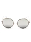 Dita Eyewear Freebird round-frame mirrored sunglasses - Grey