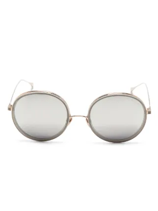 Grey mirrored sunglasses best sale