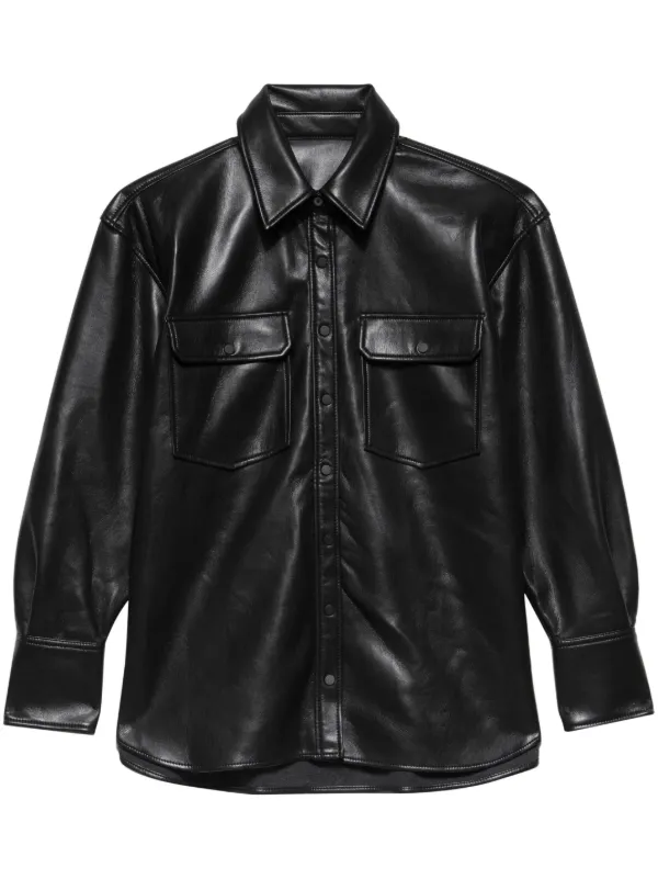 Leather shirt store jackets