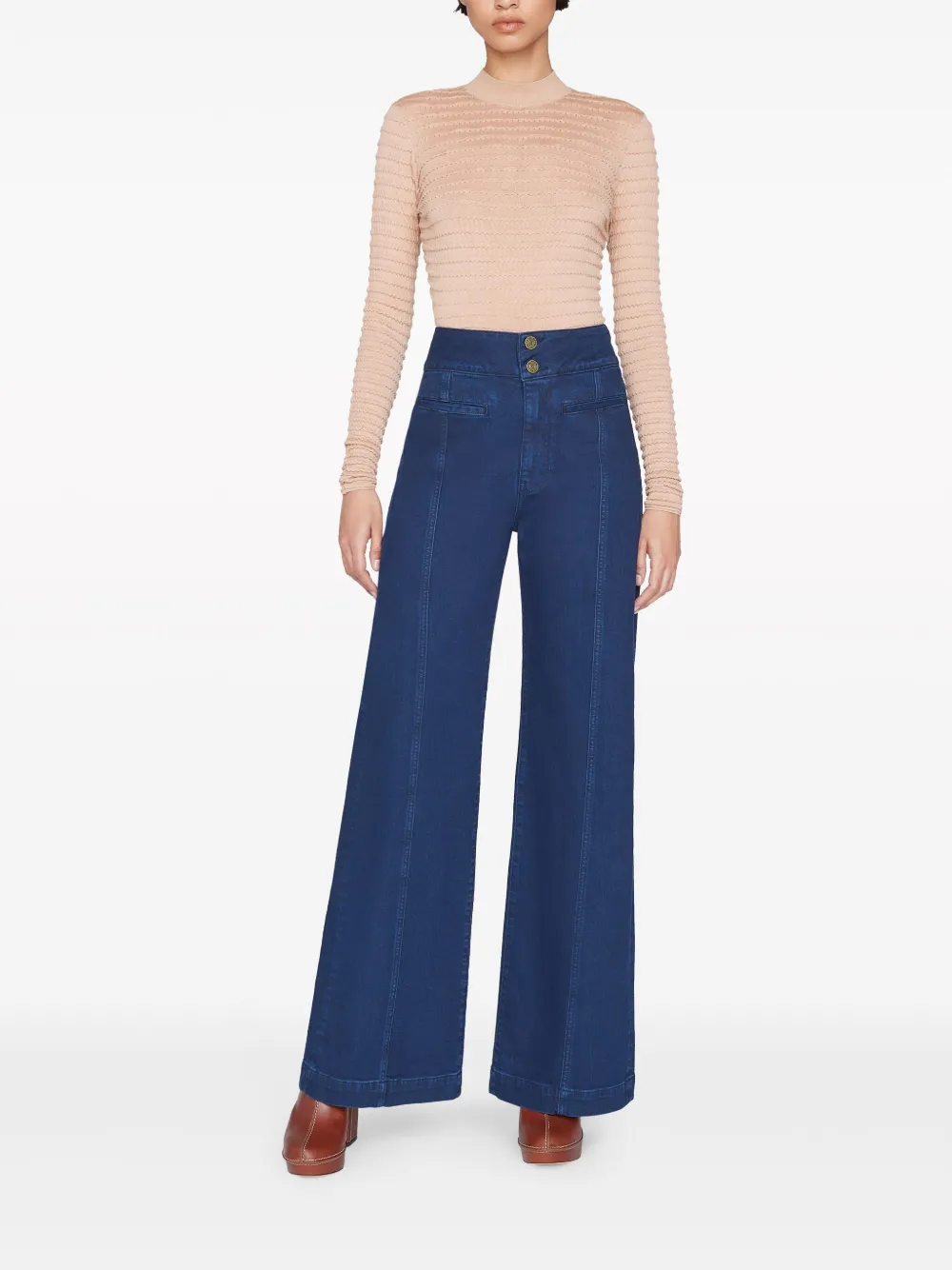 FRAME Jeans met wijde pijpen - Blauw
