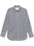 FRAME stripe-print organic-cotton shirt - Black