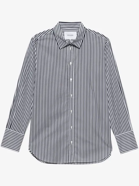 FRAME stripe-print organic-cotton shirt