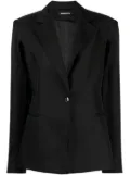 Boyarovskaya cut-out single-breasted blazer - Black