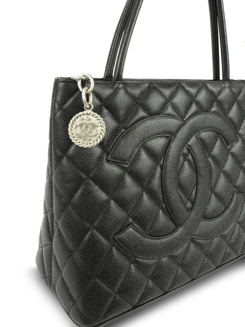 Cheap HOT SALE CHANEL 2000 Medallion leather tote bag Women