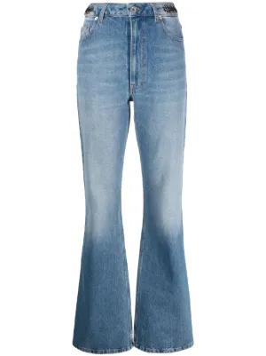 デニム・ジーパン Rabanne l disk jeans Rabanne Women Metal Disk Jeans In Blue | ModeSens