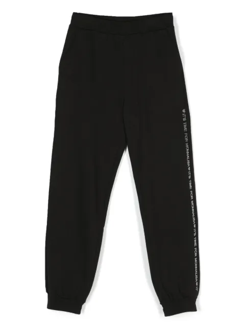 Monnalisa rhinestone-embellished track pants 