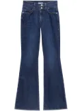 FRAME double-waist high-waist flared jeans - Blue