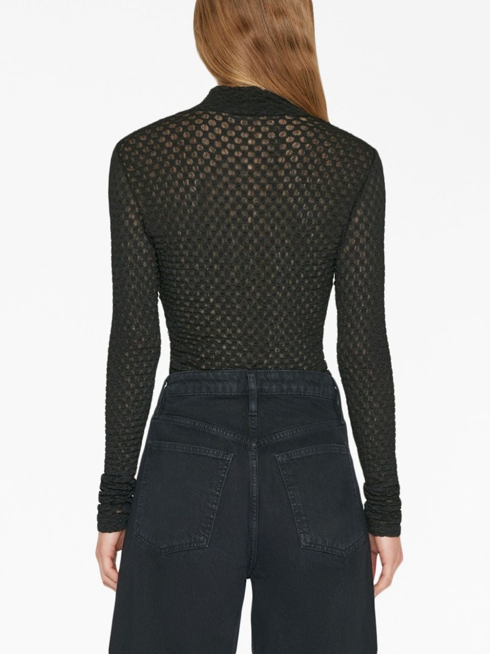 FRAME long-sleeve Mesh Jumper - Farfetch