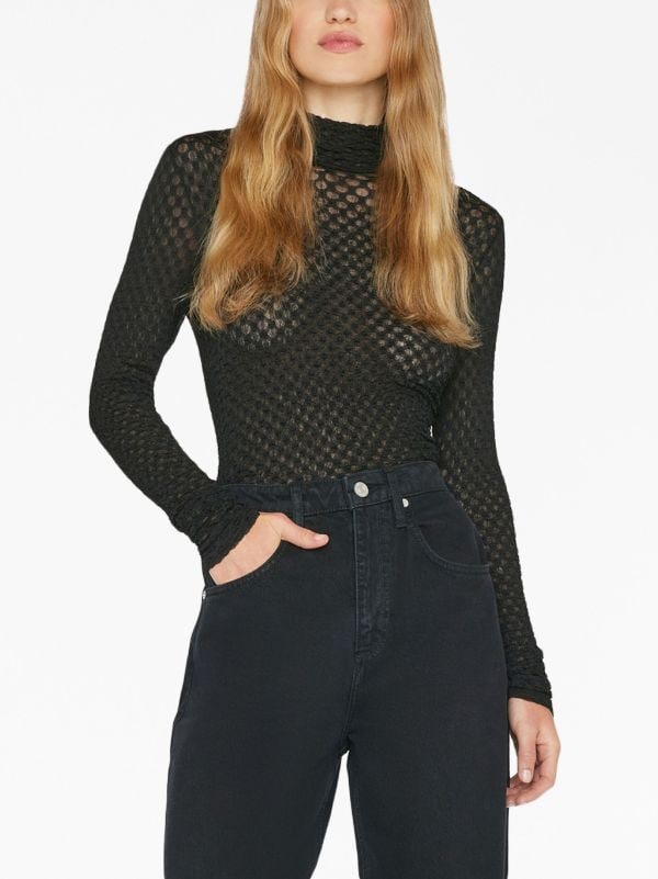 FRAME long-sleeve Mesh Jumper - Farfetch