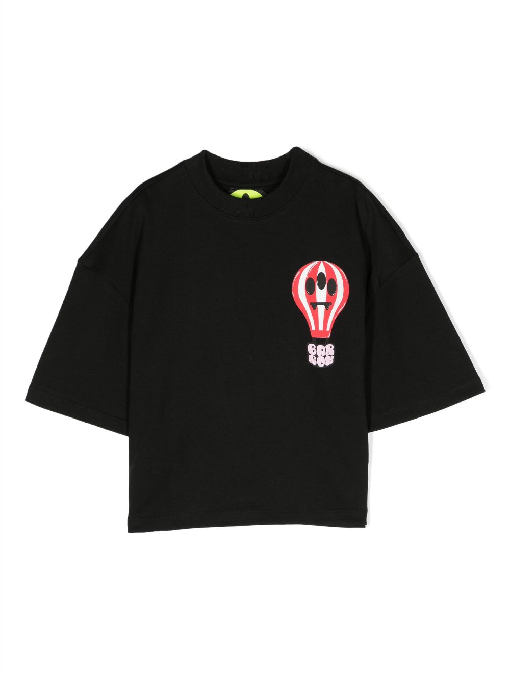 Barrow kids logo-print cotton T-shirt - Black