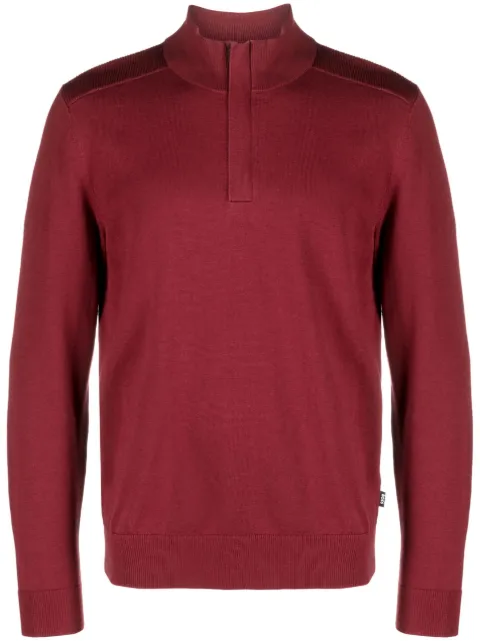 BOSS long-sleeve high-neck jumper