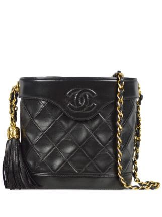 CHANEL Pre-Owned 1990 Quilted CC Shoulder Bag - Farfetch