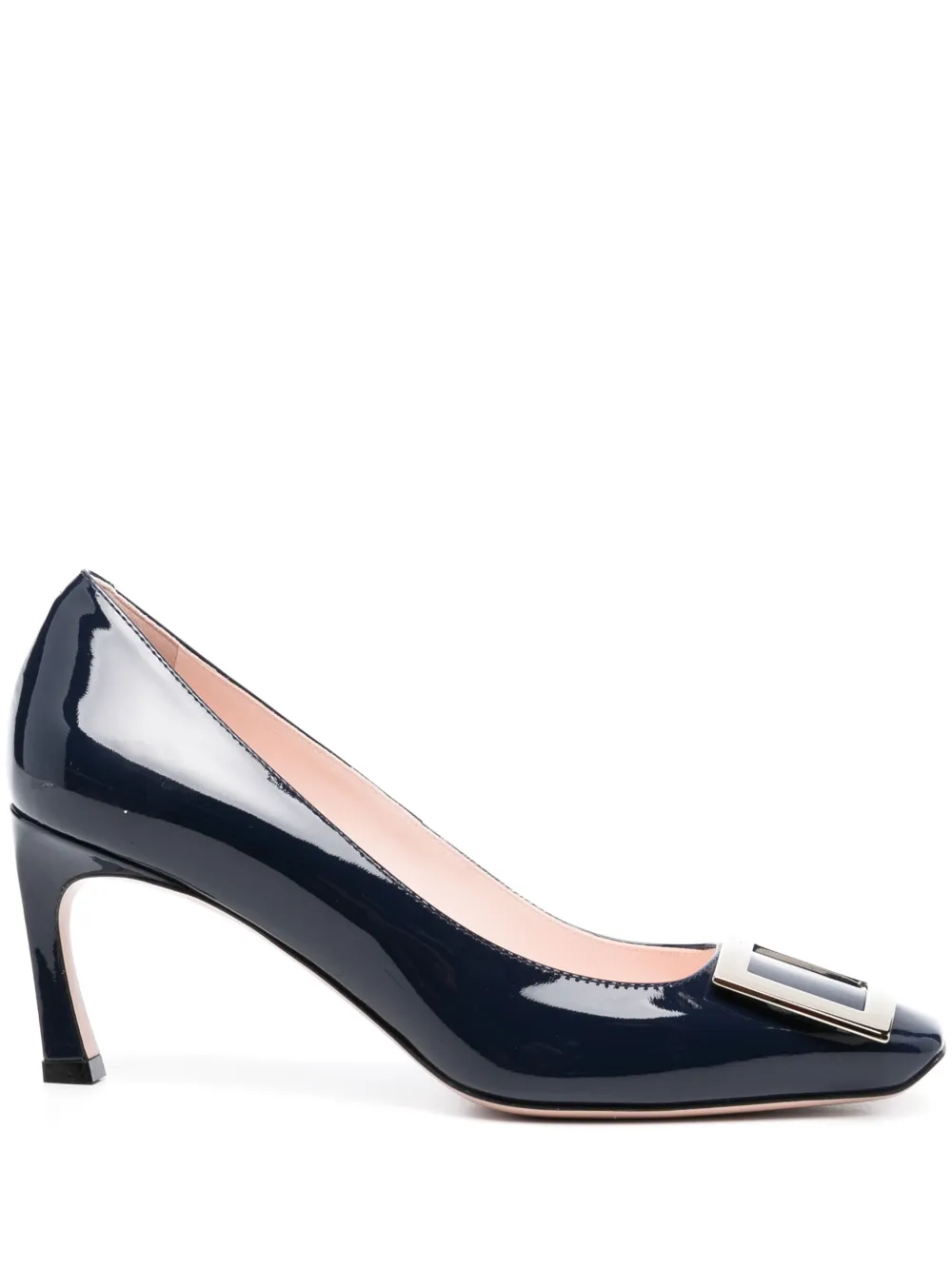 Roger Vivier Trompette 75mm engraved-logo pumps | Blue | Image 1