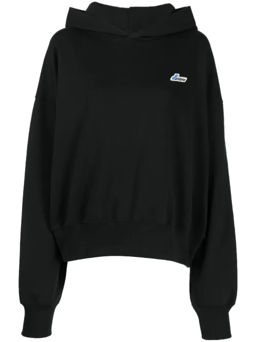 Hoodie en coton à logo brodé - We11done - Modalova