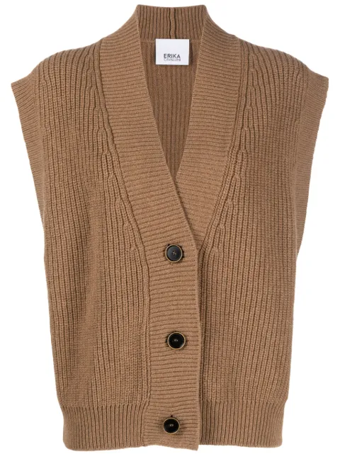 Erika Cavallini  V-neck knitted cardigan