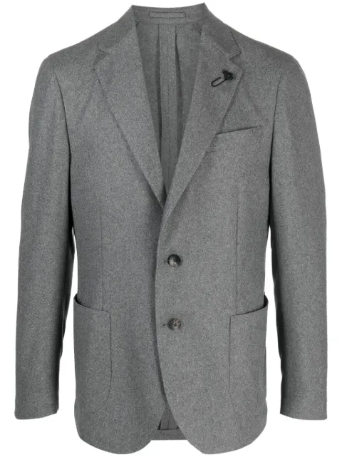 Lardini single-breasted cashmere-wool blazer