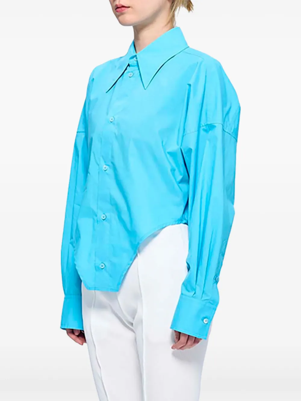 MM6 Maison Margiela long-sleeved pointed-hem shirt | Shirts | Image 2