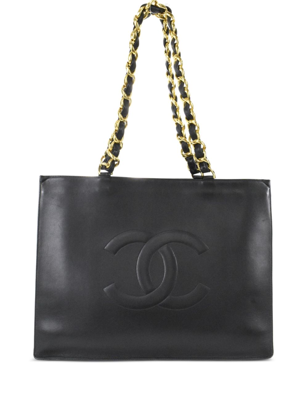Chanel Vintage CC Chain Tote - Black Totes, Handbags - CHA752765