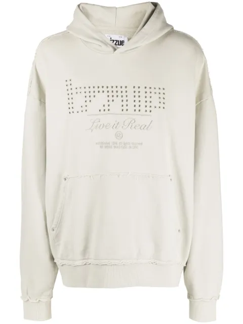 izzue hoodie con logo bordado