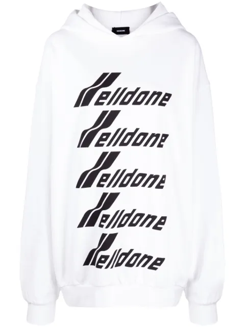 We11done hoodie Multiple Front Logo