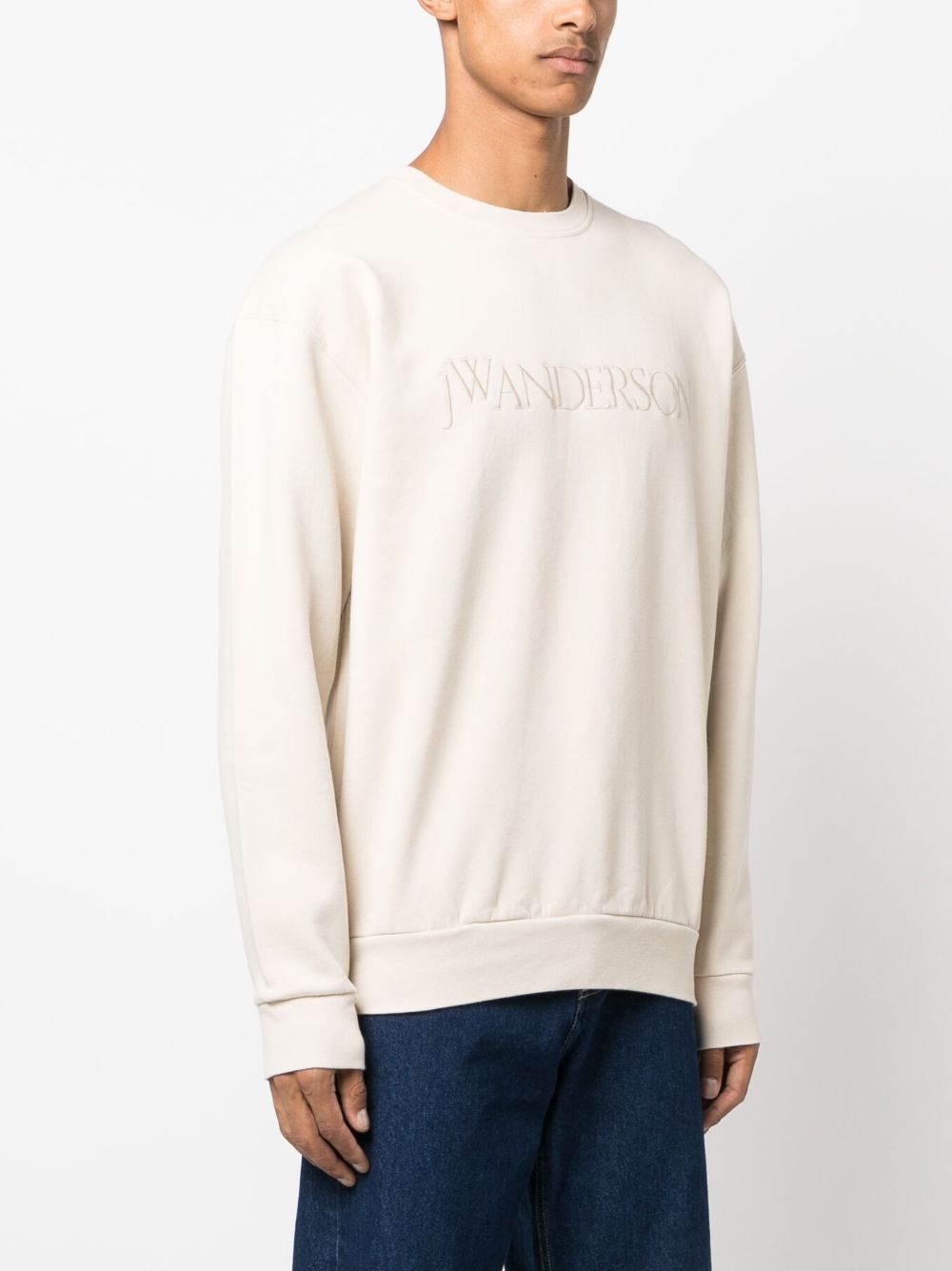 JW Anderson logo-embroidered cotton sweatshirt Men