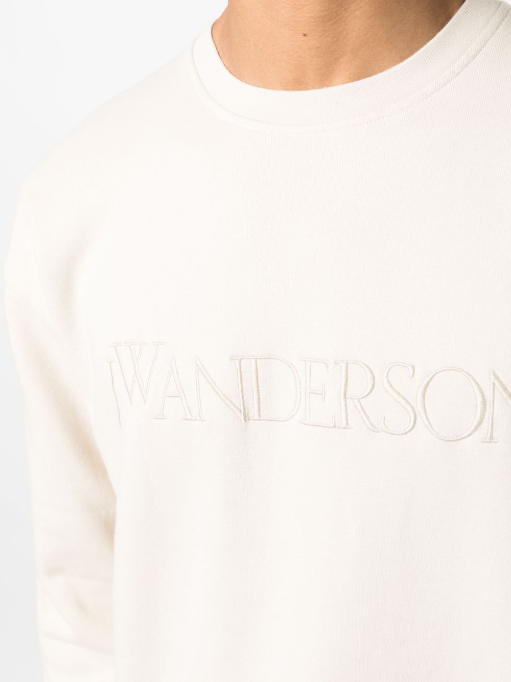 JW Anderson logo-embroidered cotton sweatshirt Men