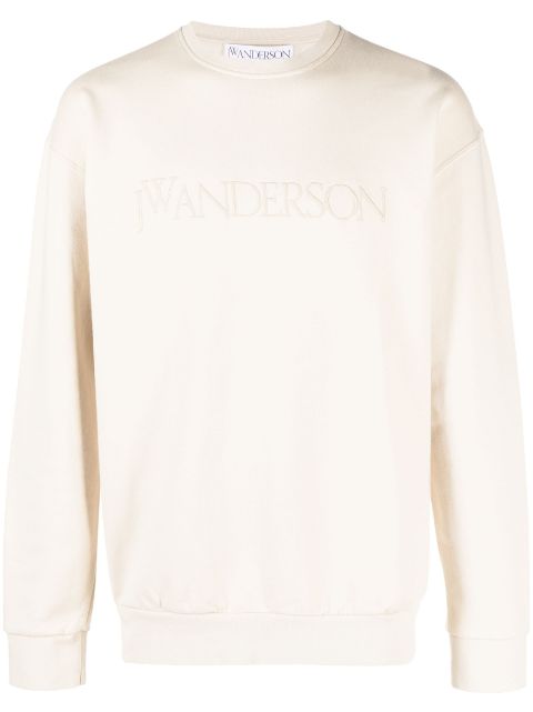 JW Anderson logo-embroidered cotton sweatshirt Men