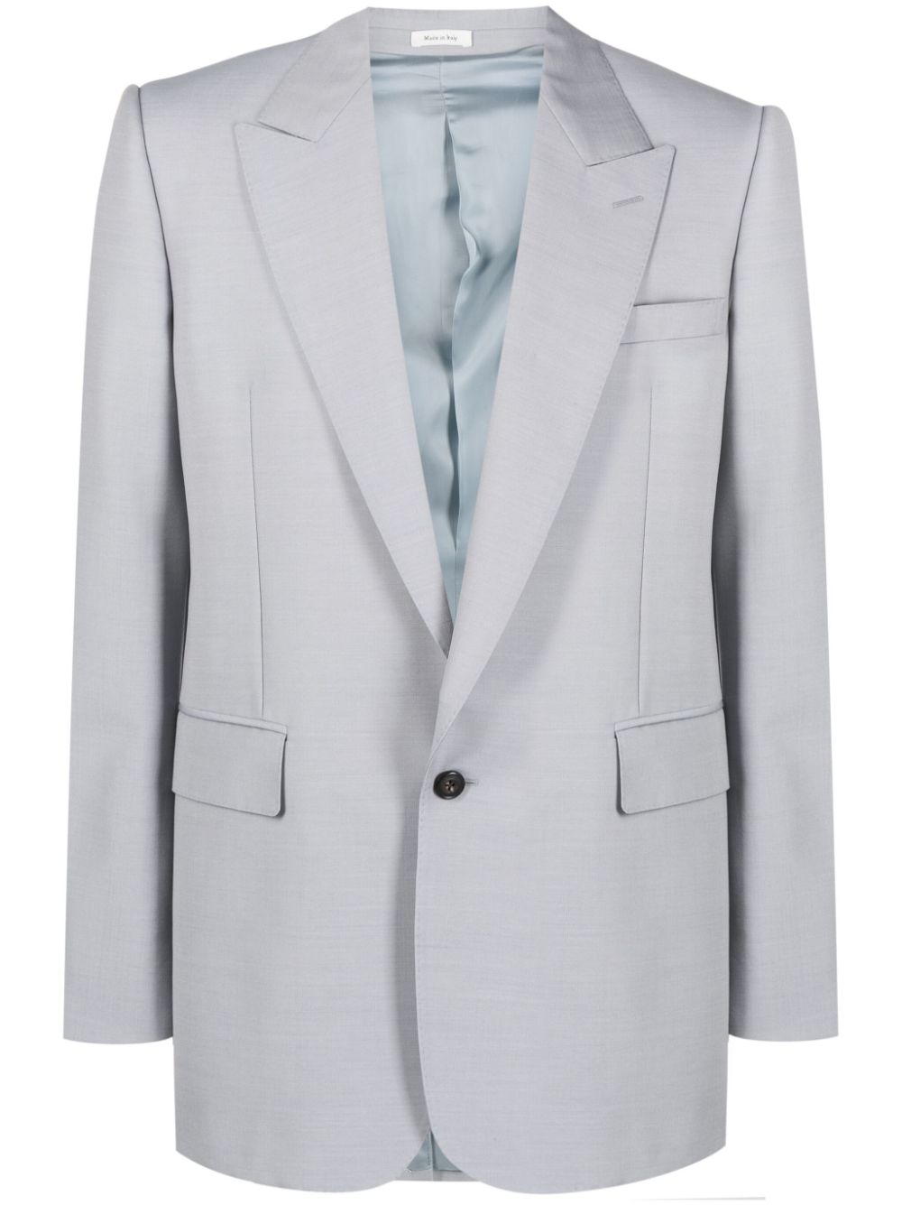 peak-lapels single-breasted blazer