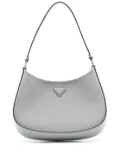 Prada Cleo brushed leather shoulder bag - Grey