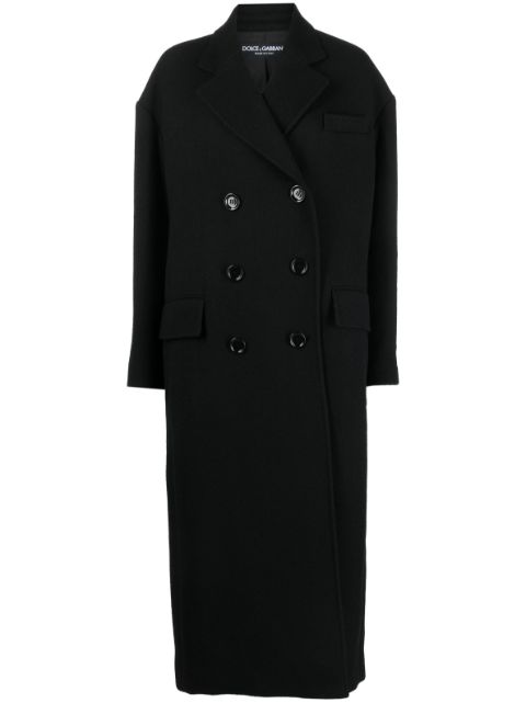 Dolce & Gabbana double-breasted wool-blend coat Women