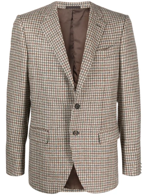 Caruso houndstooth single-breasted blazer