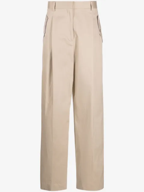 Lanvin wide-leg gabardine trousers