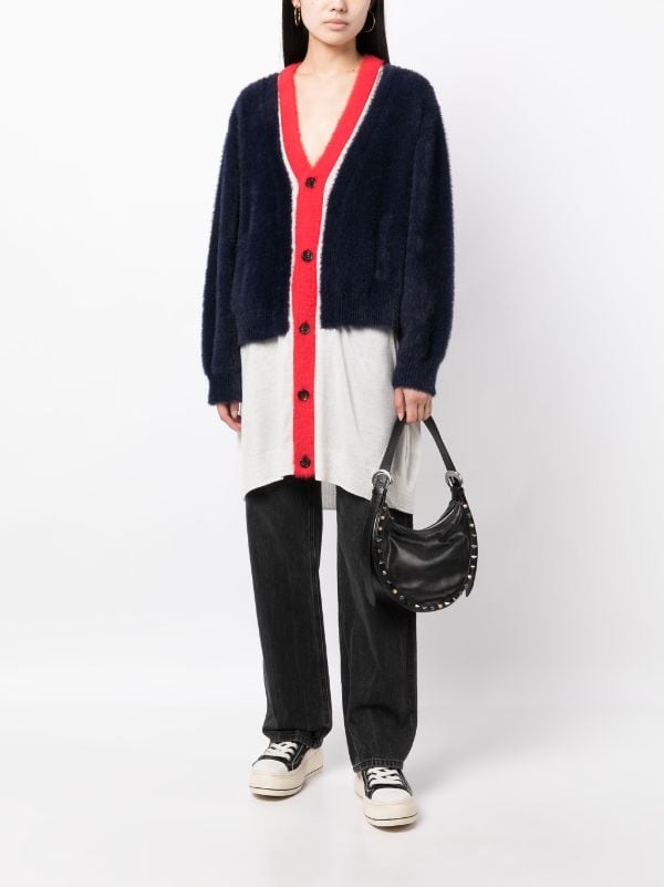 Undercover layered-design V-neck Cardigan - Farfetch