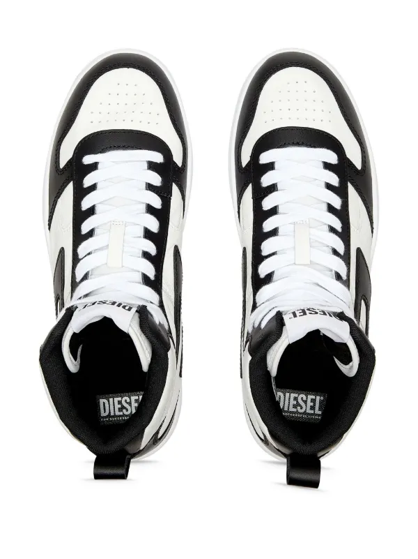◆DIESEL◆ S Yukiyo V2 Sneakers Black White Y03363P5576H1532 Diesel S-Ukiyo V2 Low Mens Sneaker In Black White Size US 7