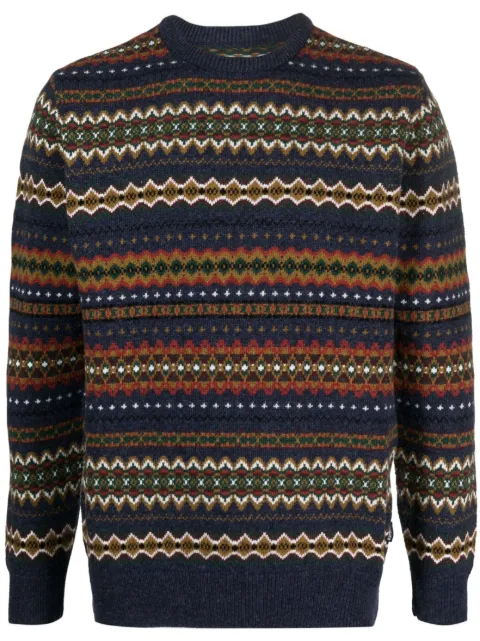 Barbour graphic-print wool jumper 