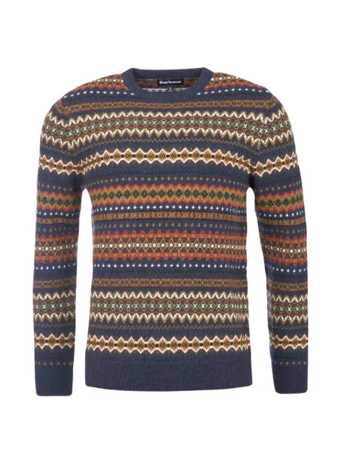 Barbour graphic-print wool jumper