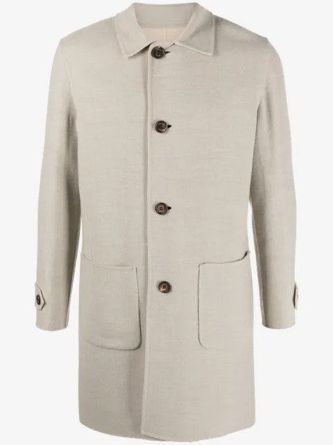 Eleventy spread-collar button-down coat 