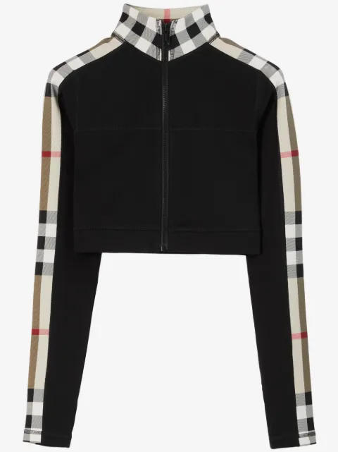 Burberry Vintage Check-panel cropped top