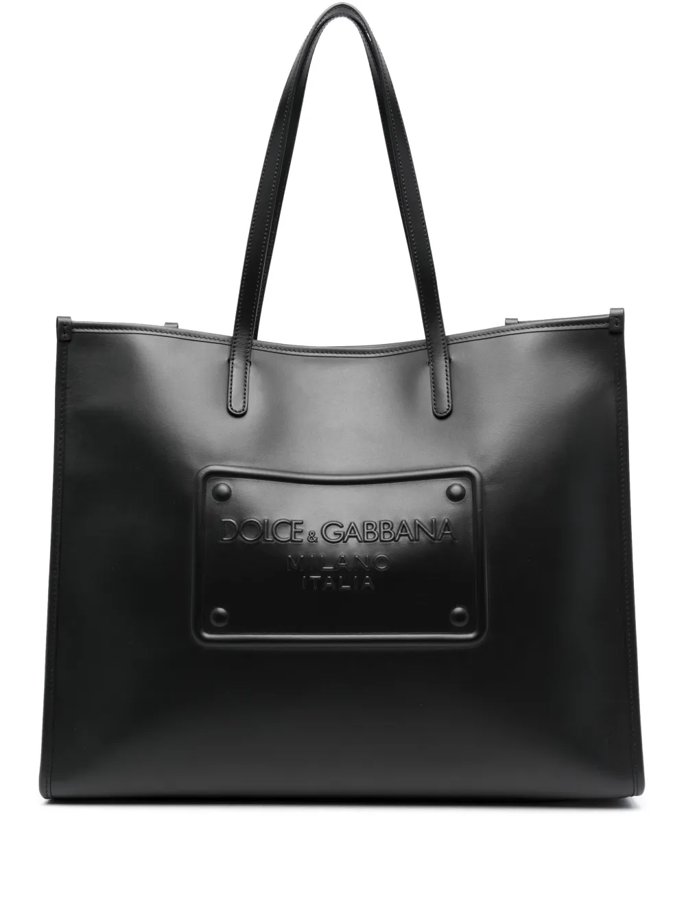 Dolce & Gabbana Iconic Logo-embossed Leather Tote Bag - Farfetch