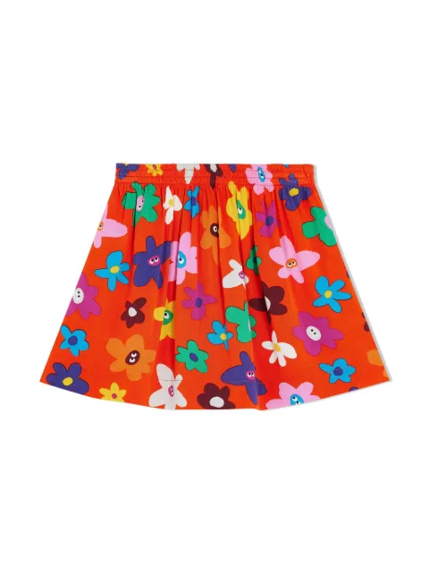 Stella McCartney Kids floral-print slip-on skirt