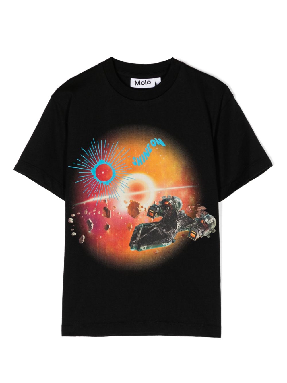 Molo Riley T-shirt met grafische print Zwart