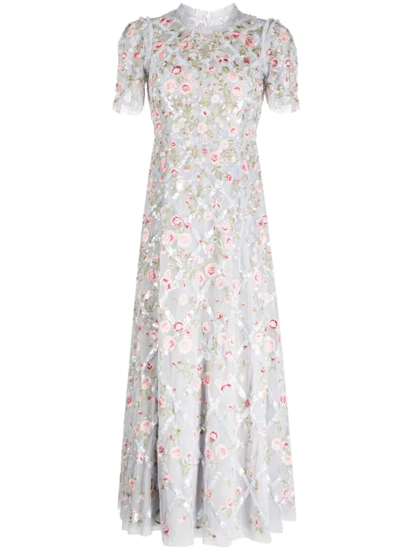 Midi clearance dress embroidered